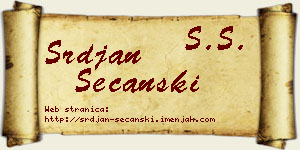 Srđan Sečanski vizit kartica